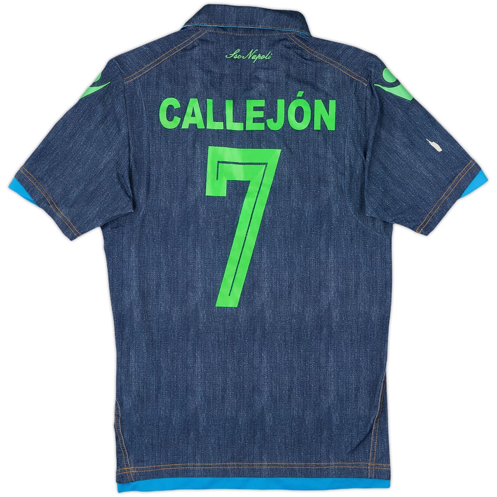 2014-15 Napoli Away Shirt Callejon #7 - 4/10 - (S)