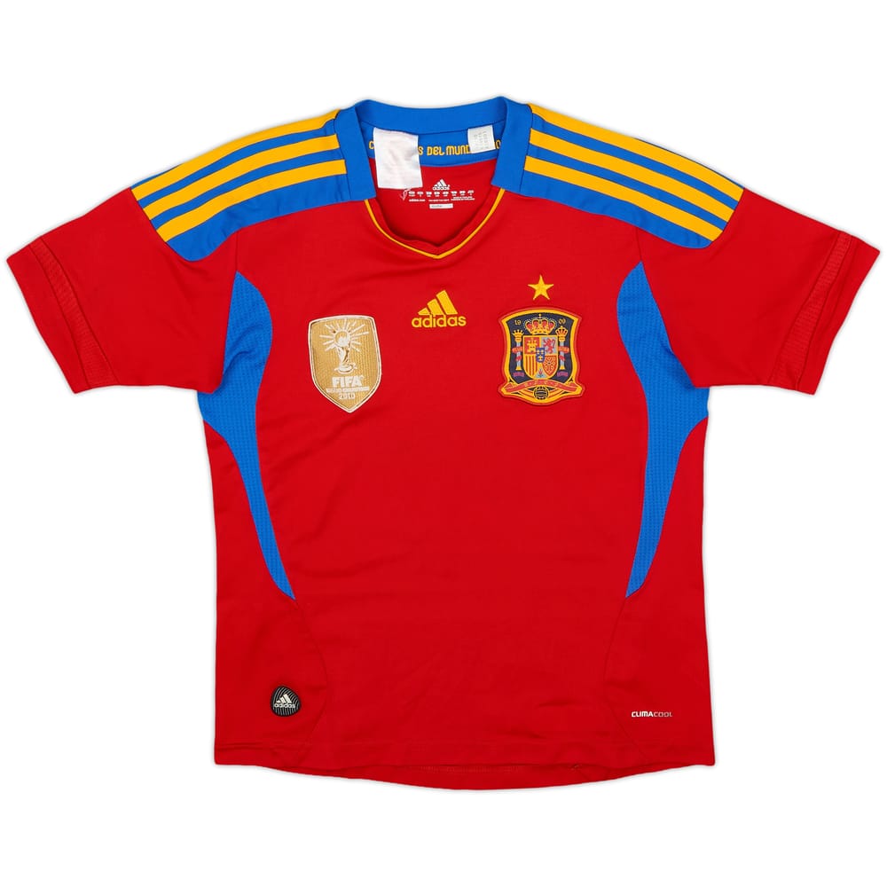 2010-11 Spain Home Shirt - 8/10 - (S.Boys)