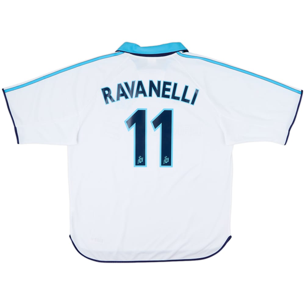 1999-00 Olympique Marseille Home Shirt Ravanelli #11 - 9/10 - (XL)