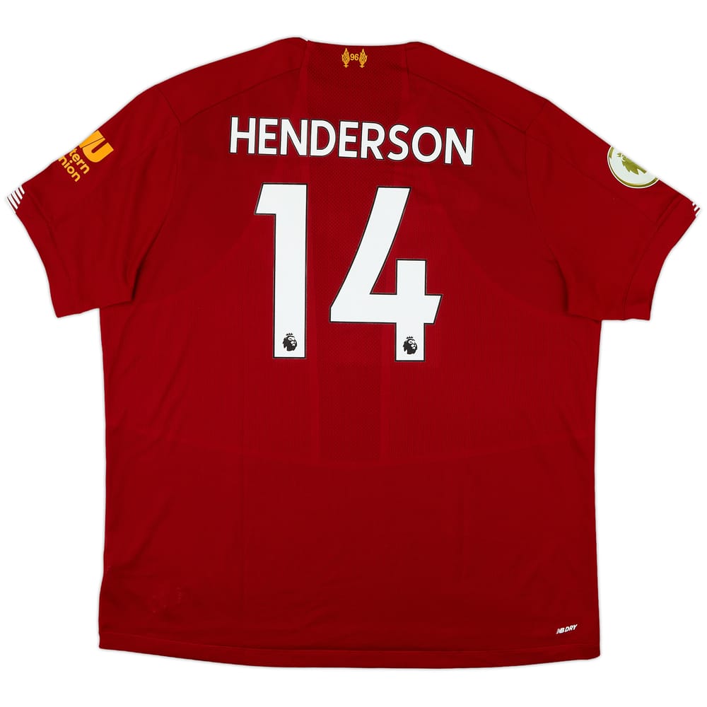 2019-20 Liverpool Home Shirt Henderson #14 - 8/10 - (XXL)