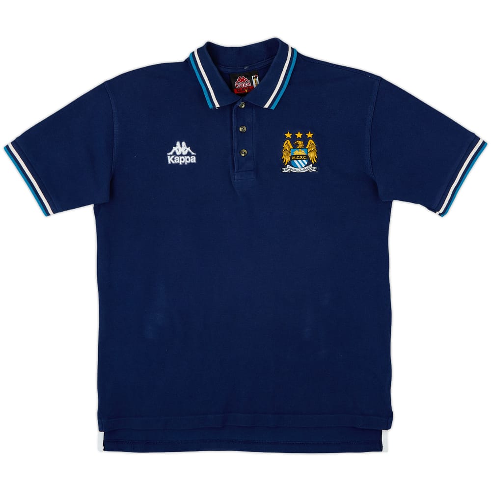 1997-99 Manchester City Kappa Polo Shirt - 8/10 - (M)