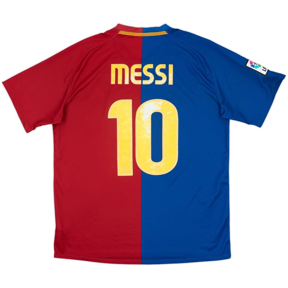 2008-09 Barcelona Home Shirt Messi #10 - 5/10 - (L)