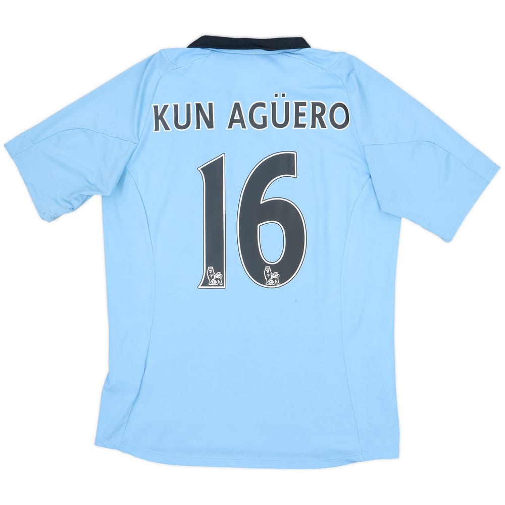 2012-13 Manchester City Home Shirt Kun Aguero #16 - 6/10 - (M)