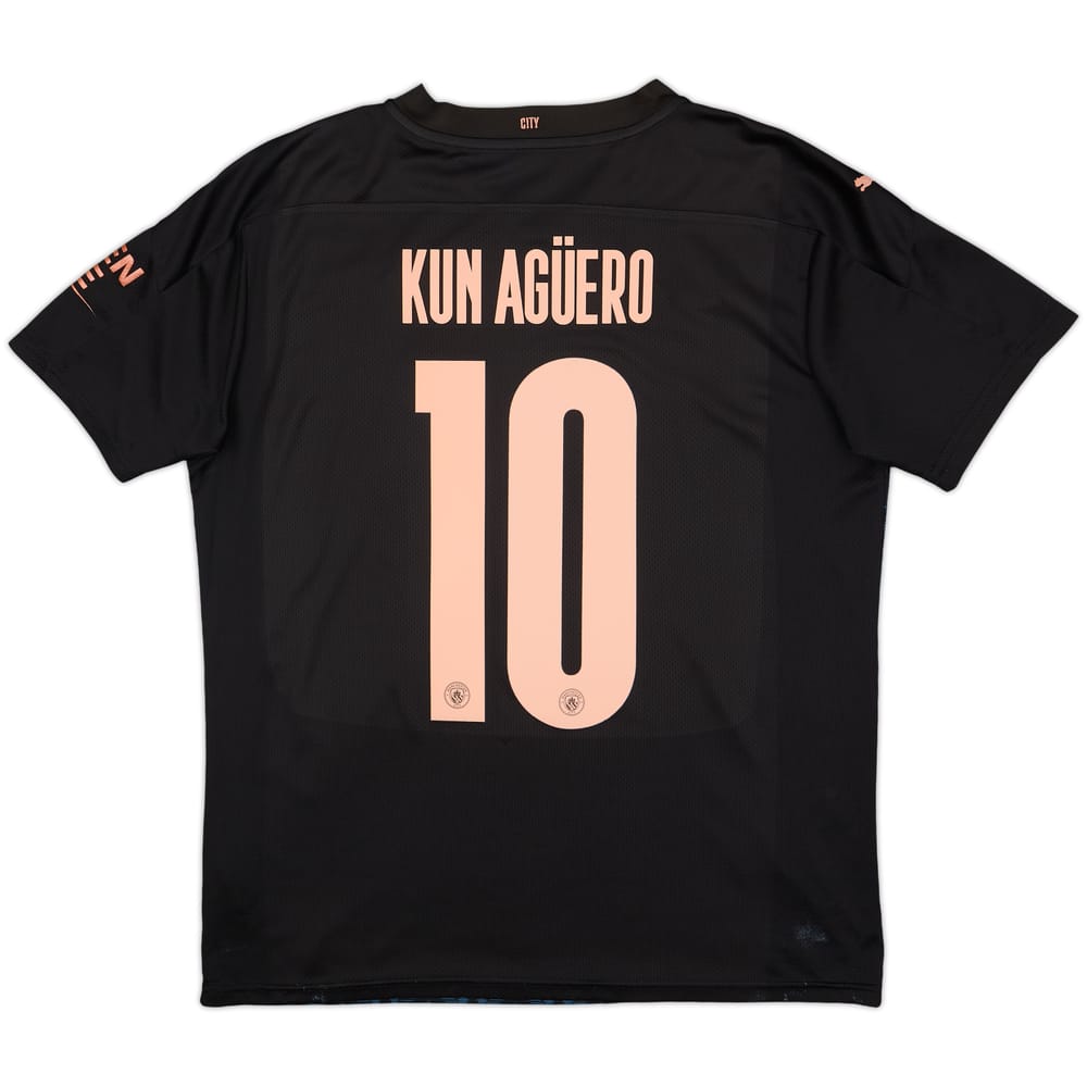 2020-21 Manchester City Away Shirt Kun Aguero #10 - 6/10 - (L)