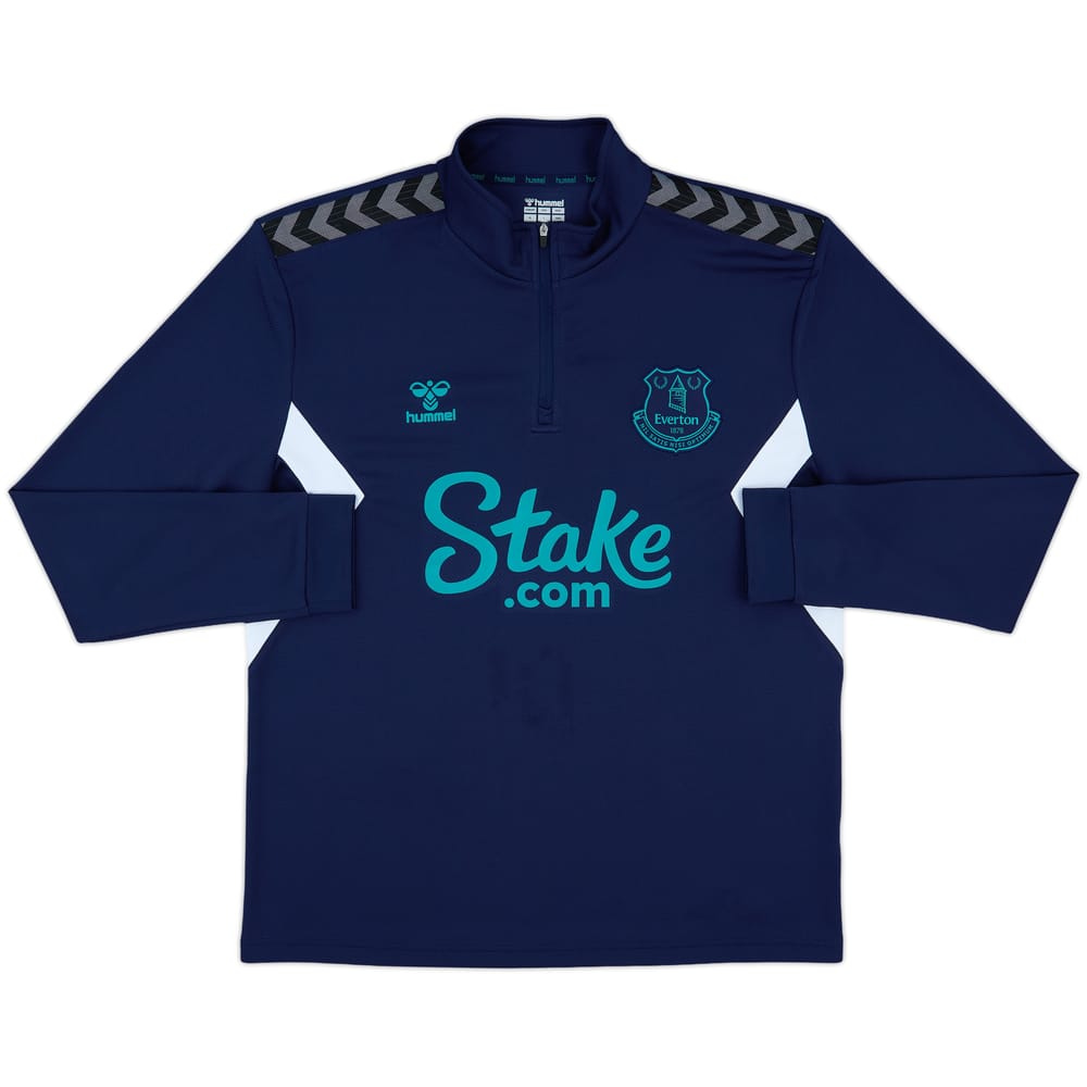 2023-24 Everton 1/4 Zip Hummel Drill Top - 10/10 - (XL)