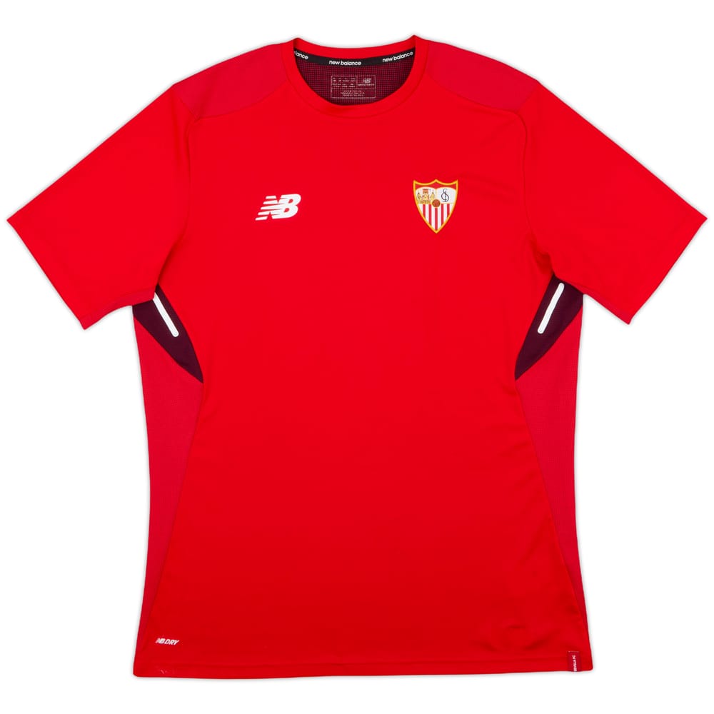 2017-18 Sevilla New Balance Training Shirt - 8/10 - (XL)