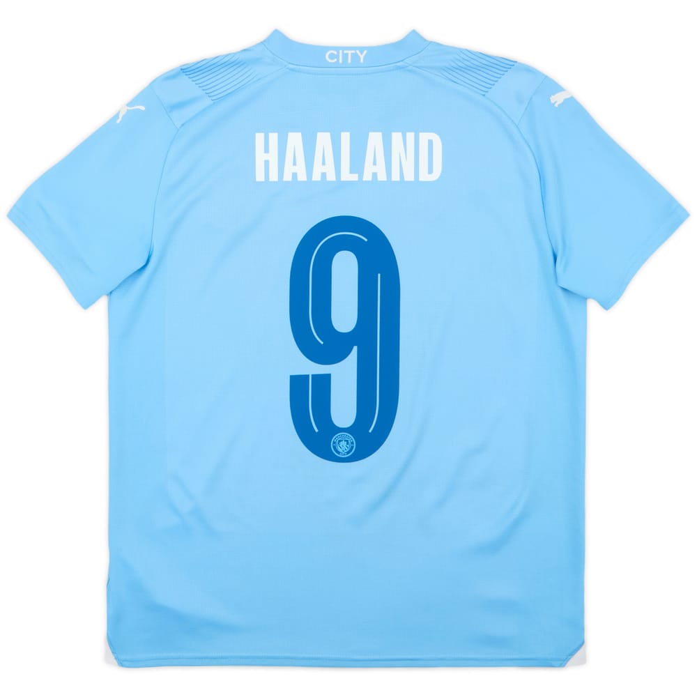 2023-24 Manchester City Home Shirt Haaland #9 - 8/10 - (XL.Boys)