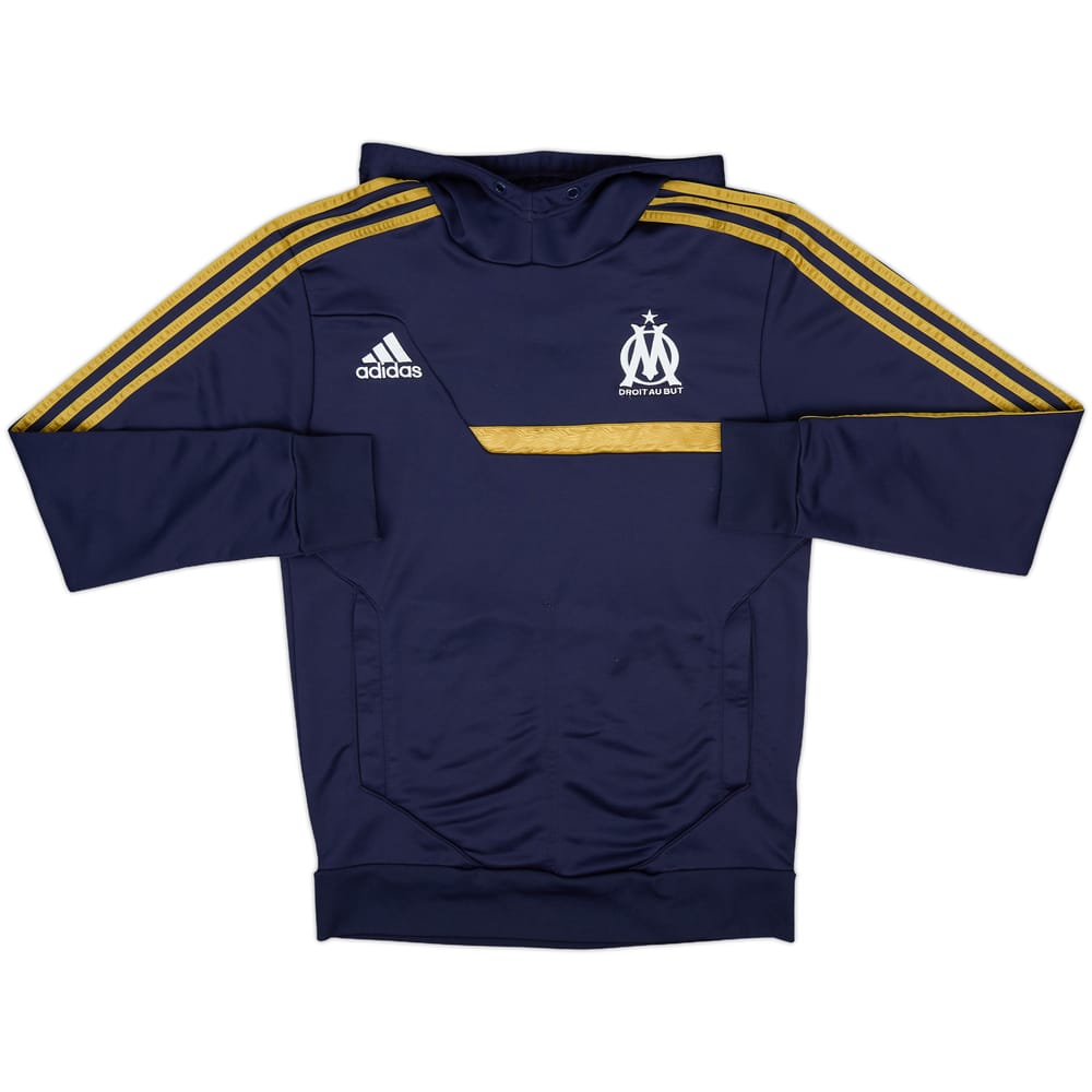 2013-14 Olympique Marseille adidas Hooded Sweat Top - 8/10 - (S)