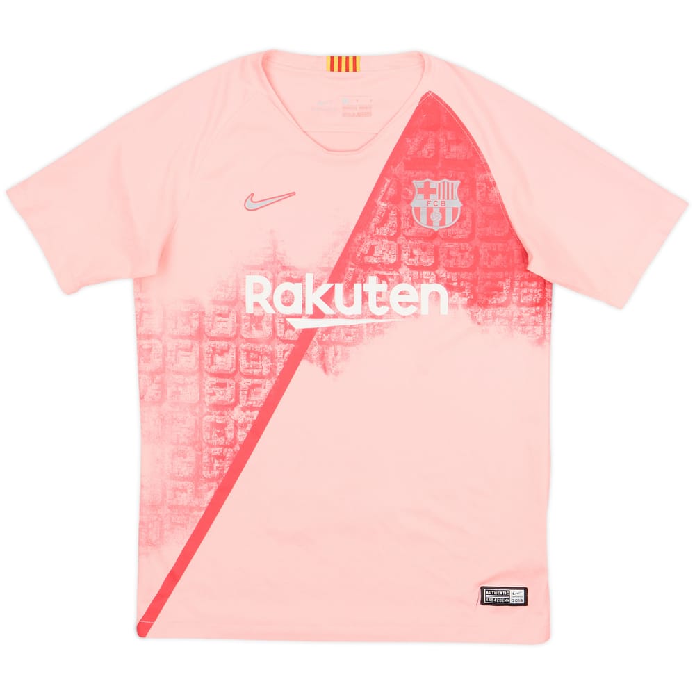 2018-19 Barcelona Third Shirt - 8/10 - (L.Boys)