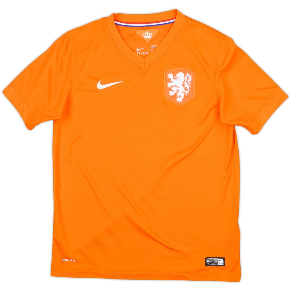 2014-15 Netherlands Home Shirt - 8/10 - (L.Boys)