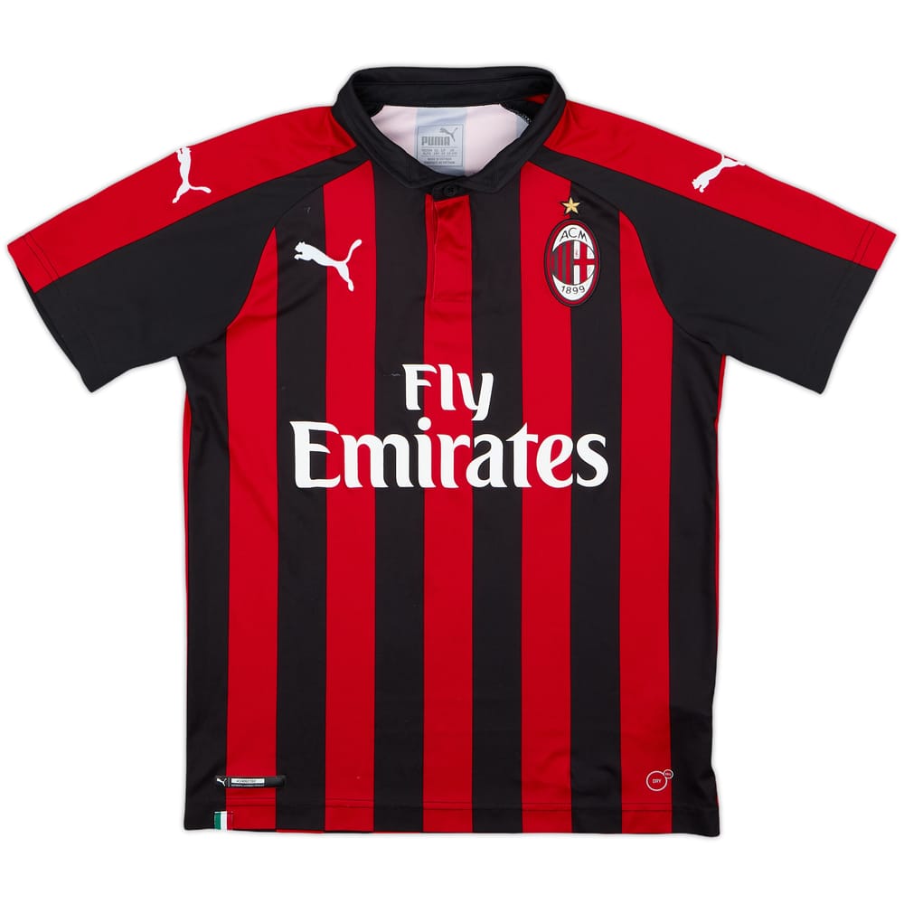 2018-19 AC Milan Home Shirt - 5/10 - (L.Boys)