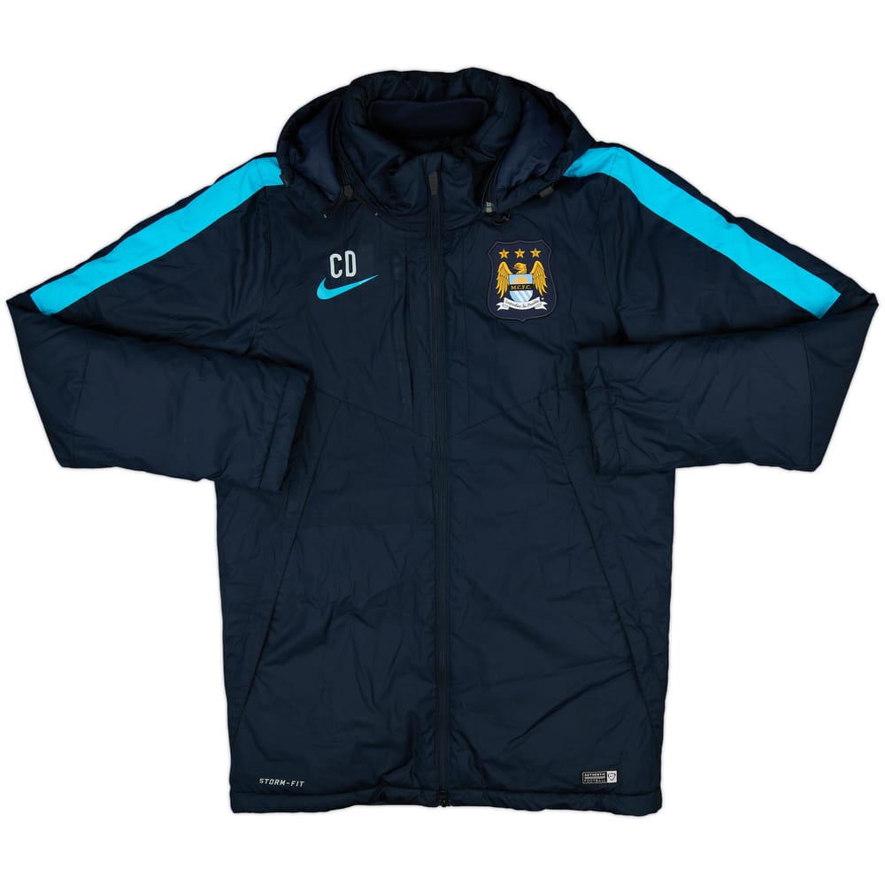 2015-16 Manchester City Nike Staff Issue Padded Bench Coat CD - 9/10 - (S)