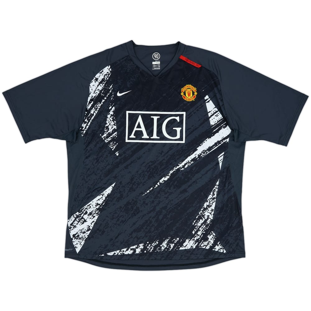 2007-08 Manchester United Nike Training Shirt - 9/10 - (XXL)