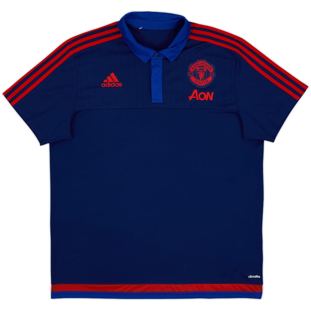 2015-16 Manchester United adidas Polo Shirt - 10/10 - (XL)
