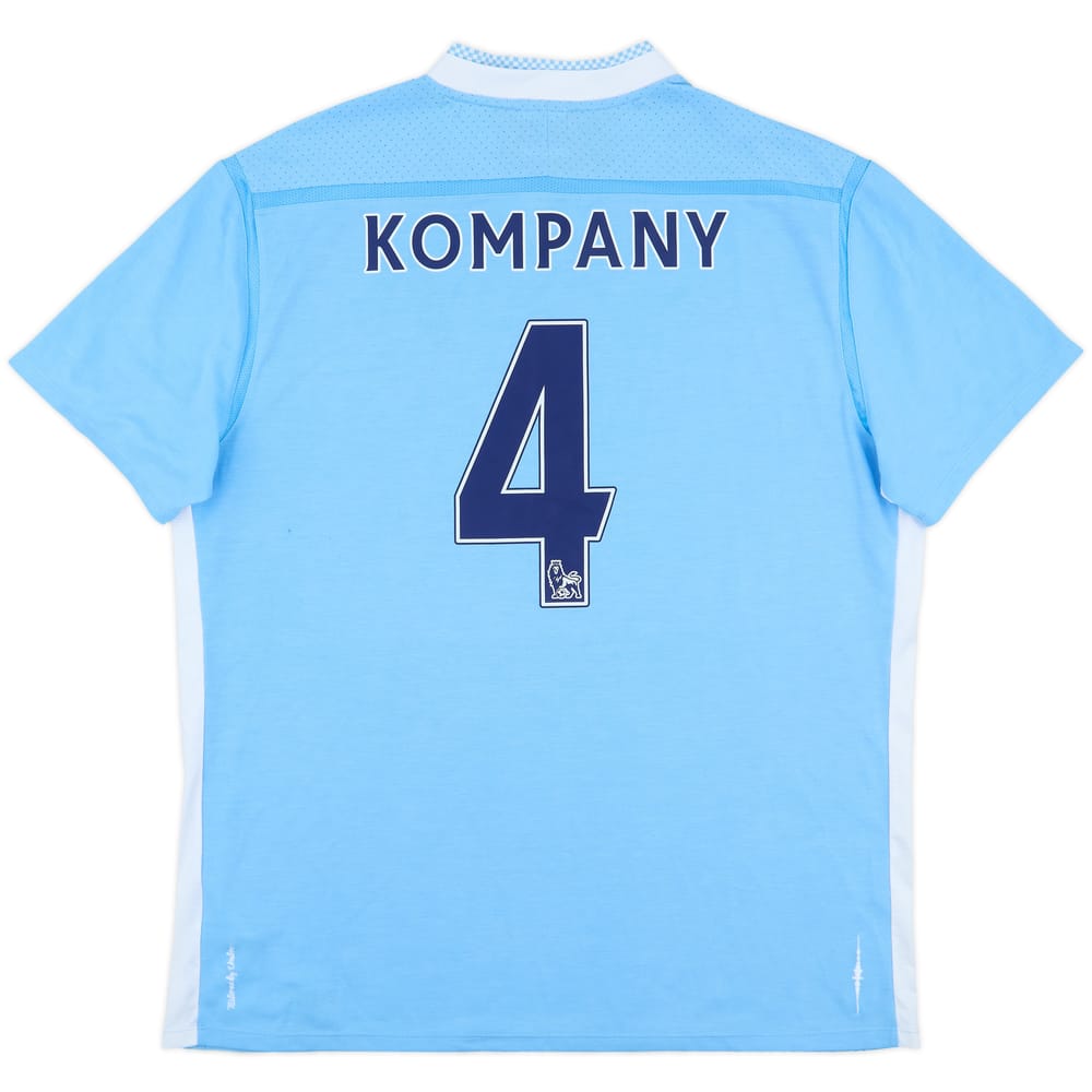 2011-12 Manchester City Home Shirt Kompany #4 - 7/10 - (XL)
