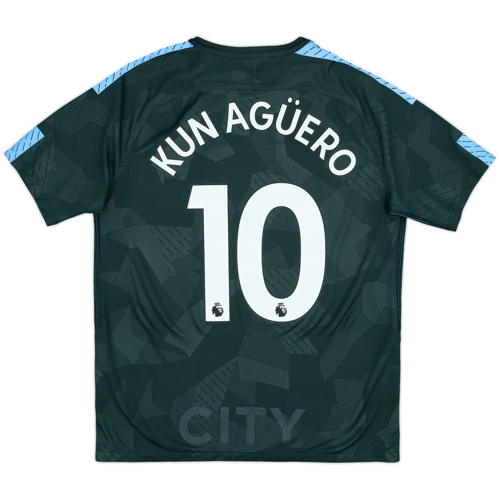 2017-18 Manchester City Away Shirt Kun Aguero #10 - 10/10 - (M)