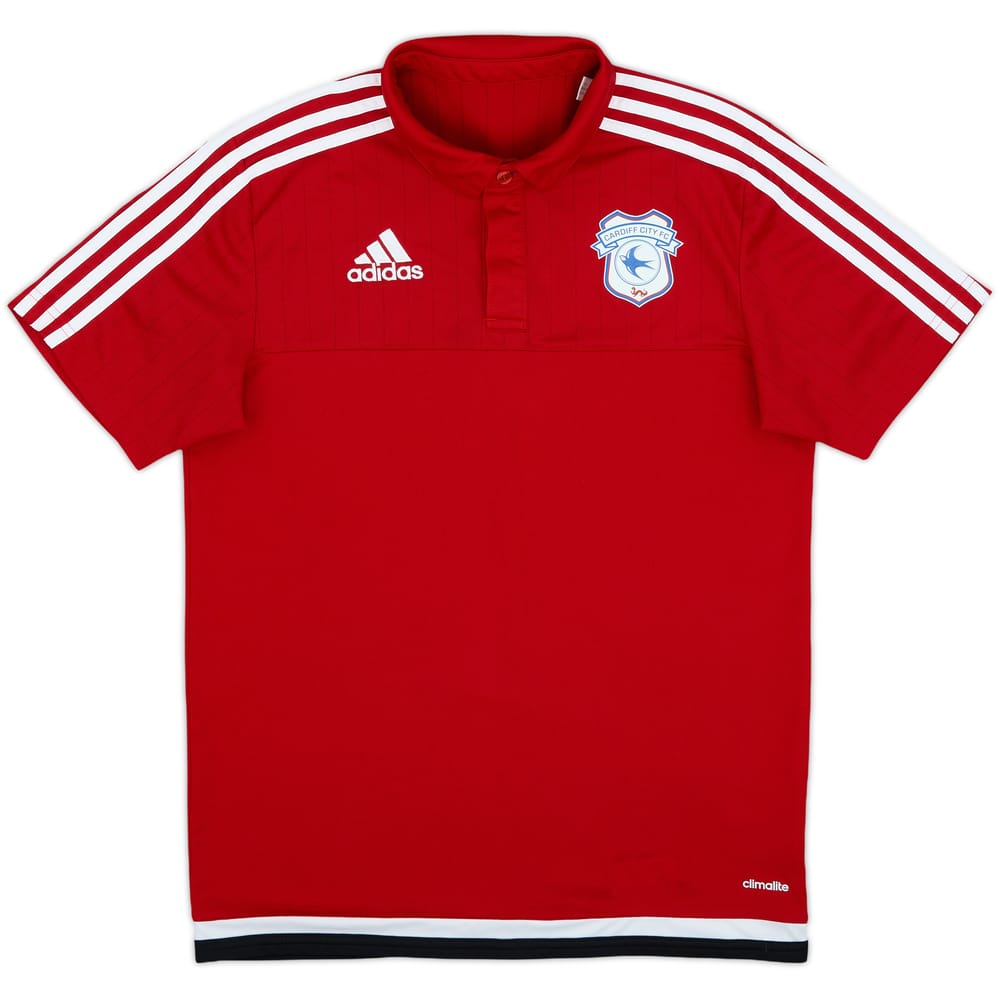 2015-16 Cardiff adidas Polo Shirt - 9/10 - (S)