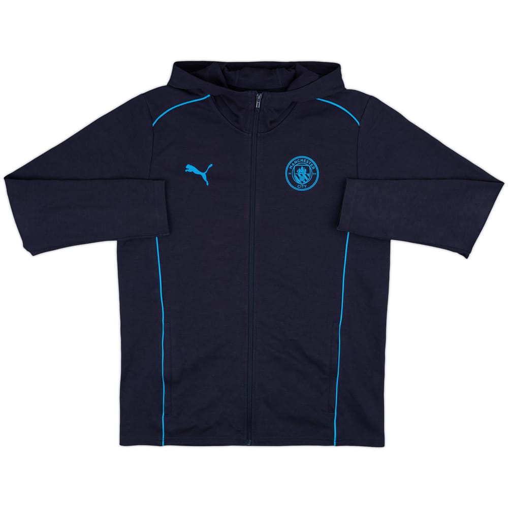 2024-25 Manchester City Puma Hooded Zip Top - 8/10 - (L)