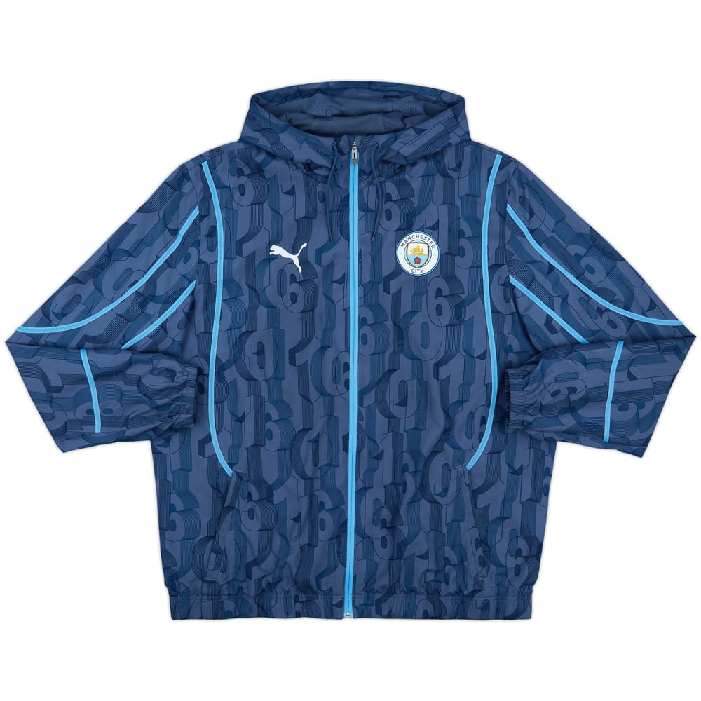 2023-24 Manchester City Puma Hooded Track Jacket - 8/10 - (XL)