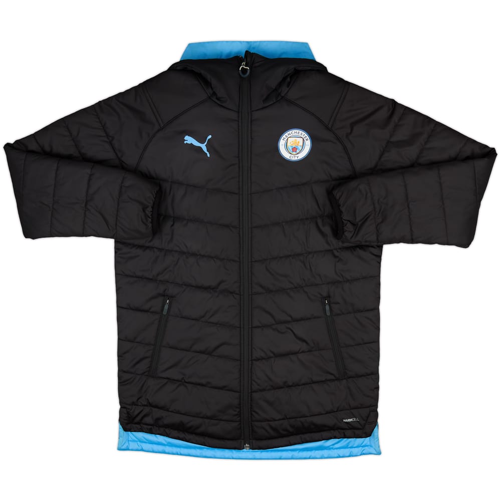 2019-20 Manchester City Puma Reverisble Padded Bench Coat - 10/10 - (S)