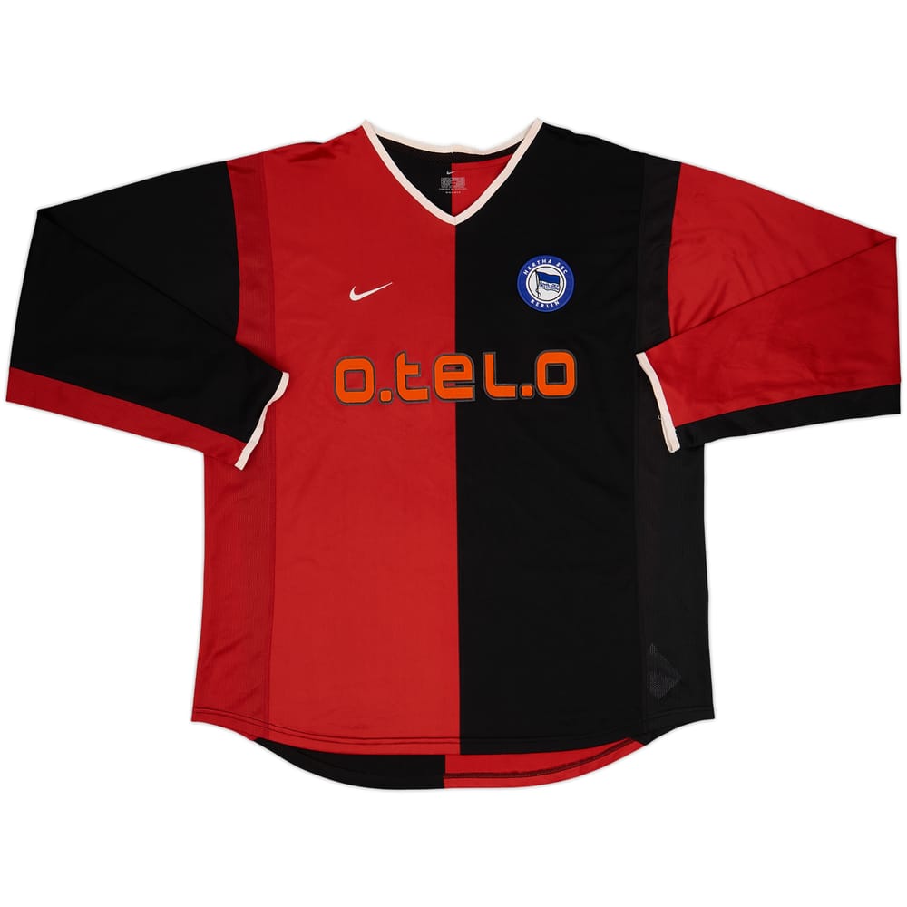 Camiseta de visitante de manga larga del Hertha Berlin 2001-02 - 6/10 - (XL)