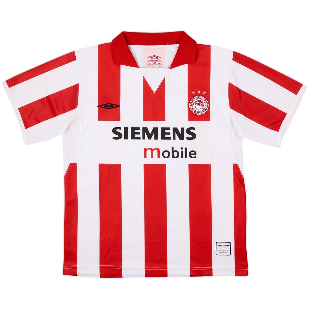 2004-05 Olympiakos Home Shirt - 6/10 - (XL.Boys)