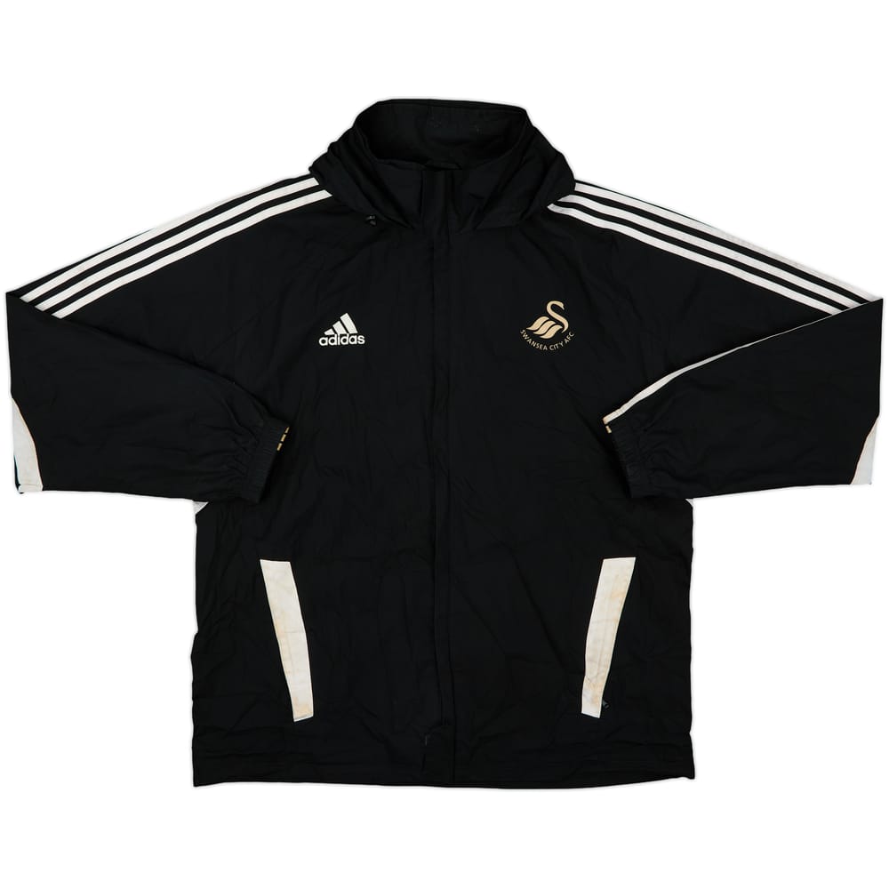 2014-15 Swansea adidas Hooded Rain Jacket - 6/10 - (XL/XXL)