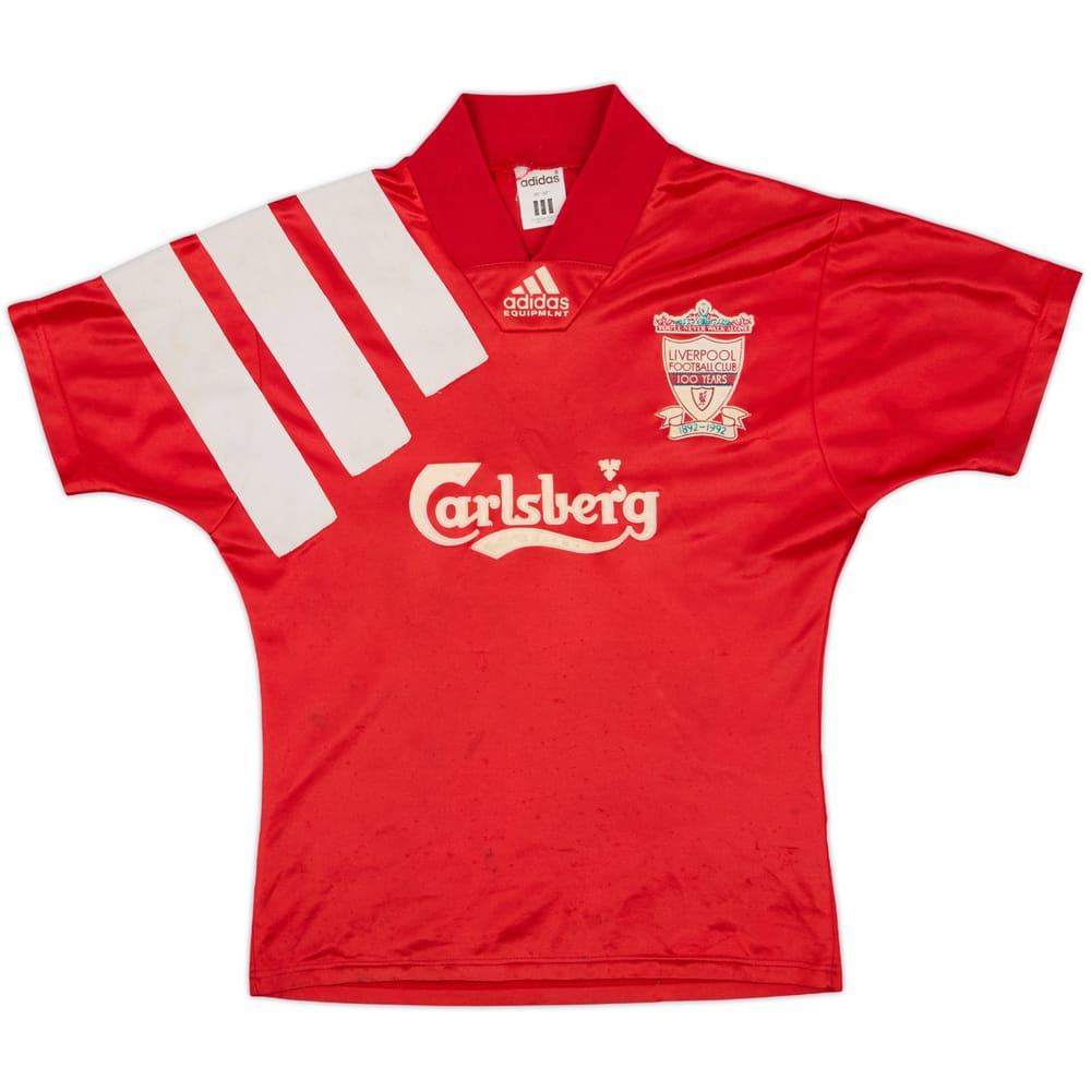 1992-93 Liverpool Centenary Home Shirt - 4/10 - (L.Boys)