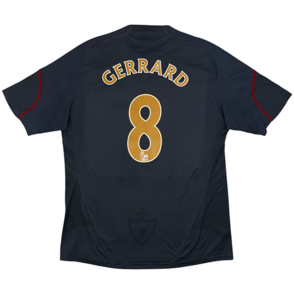 2009-10 Liverpool Away Shirt Gerrard #8 - 7/10 - (L)