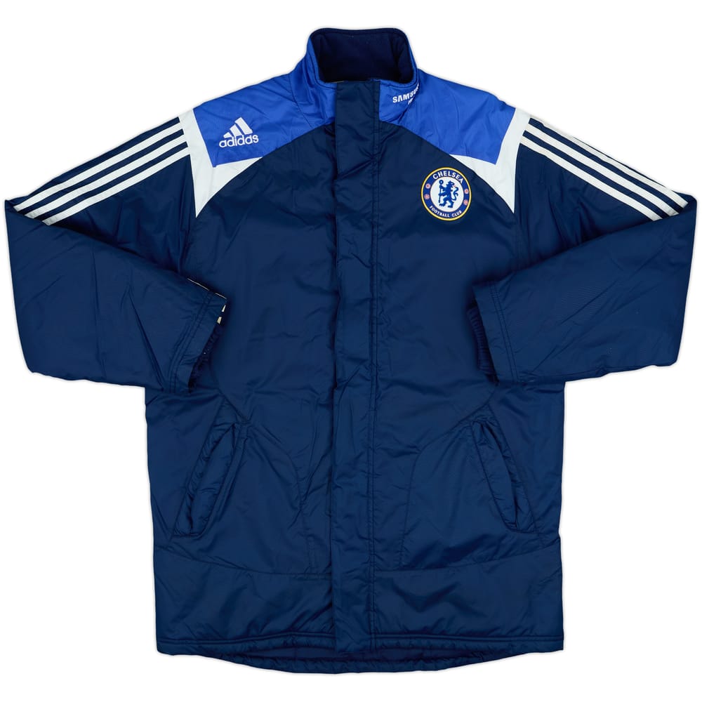 2007-08 Chelsea adidas Padded Bench Coat - 8/10 - (XL.Boys)
