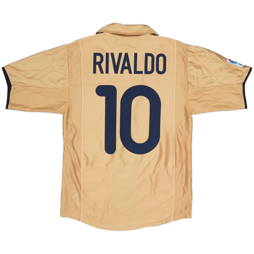 2001-03 Barcelona Away Shirt Rivaldo #10 - 8/10 - (S)