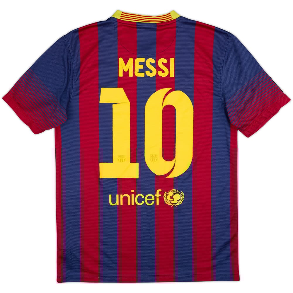 2013-14 Barcelona Home Shirt Messi #10 - 6/10 - (S)