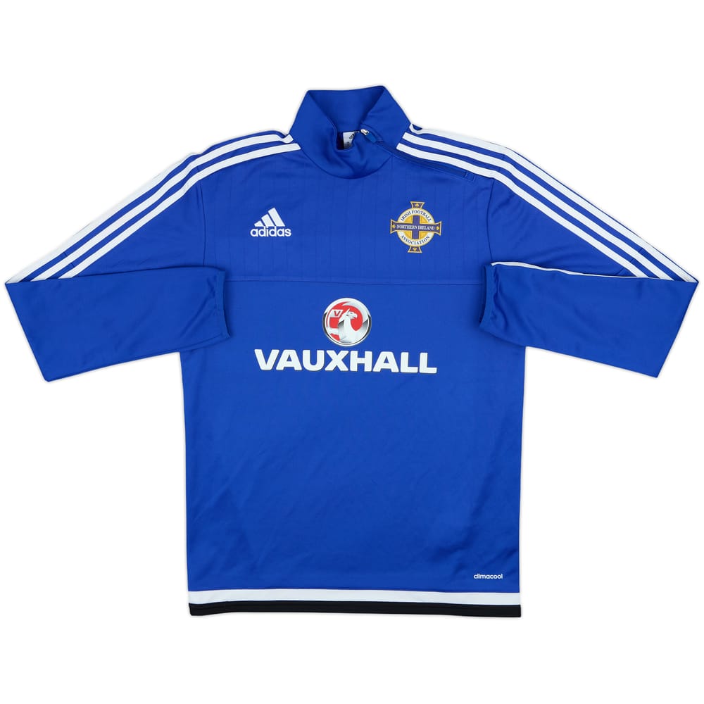 2015-16 Northern Ireland adidas 1/4 Zip Drill Top - 8/10 - (S)