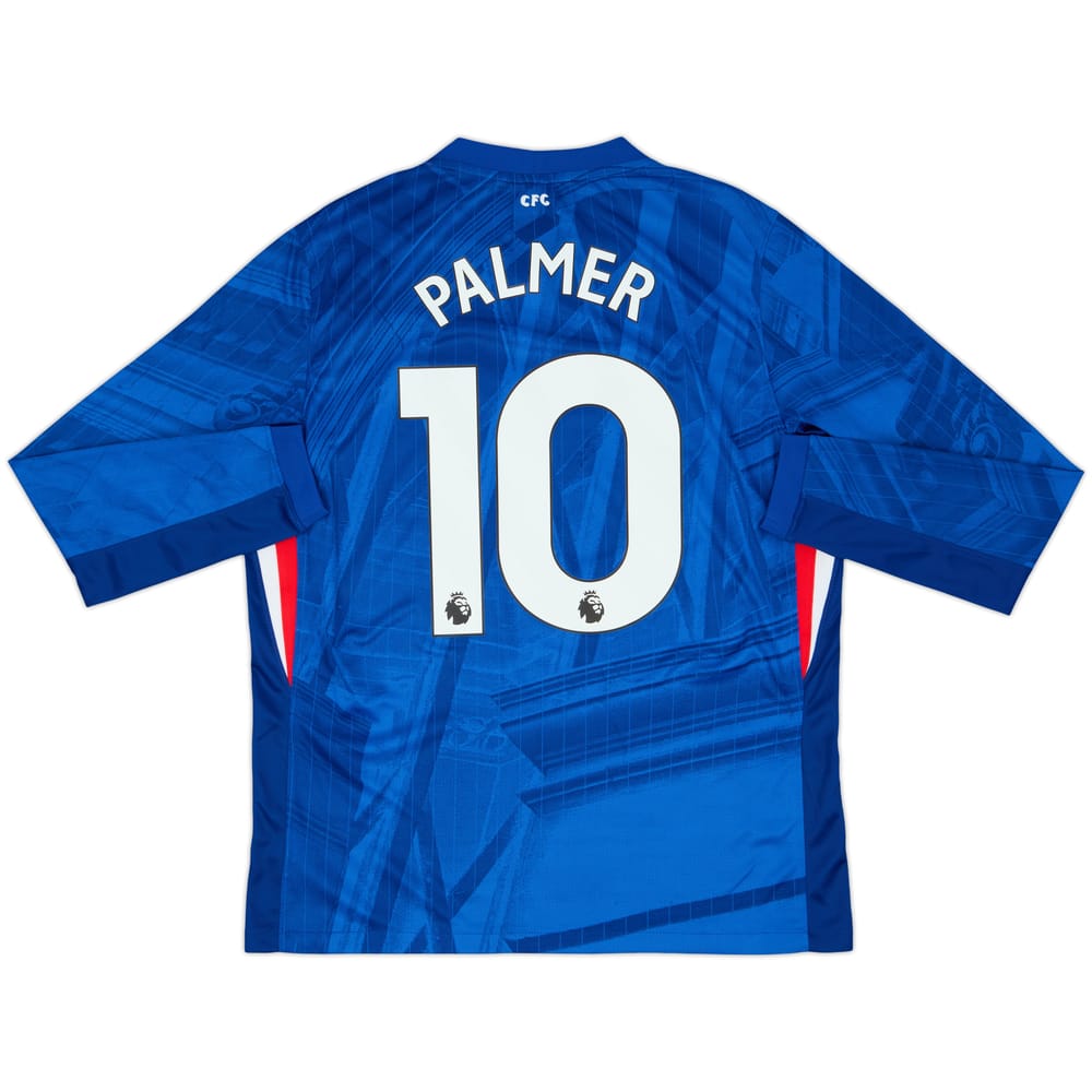 2025-26 Chelsea Home L/S Shirt Palmer #10 - 10/10 - (L)