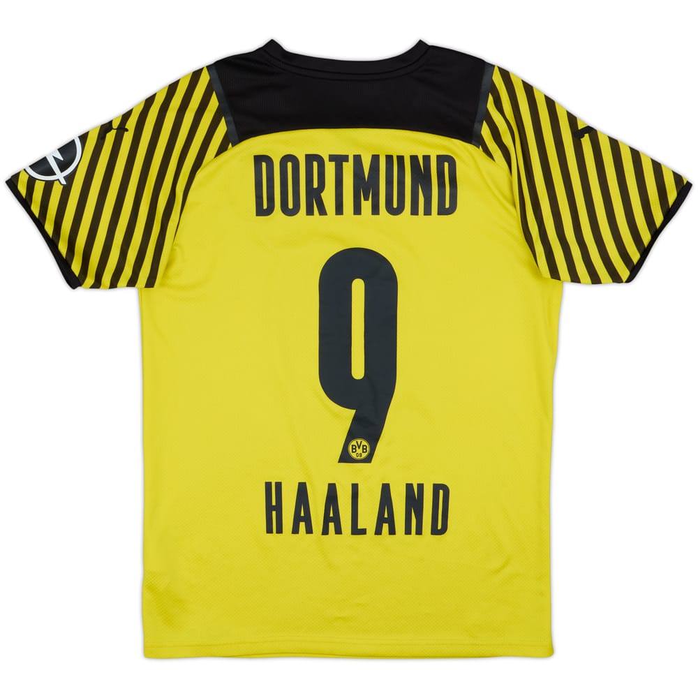 2021-22 Borussia Dortmund Home Shirt Haaland #9 - 6/10 - (S)