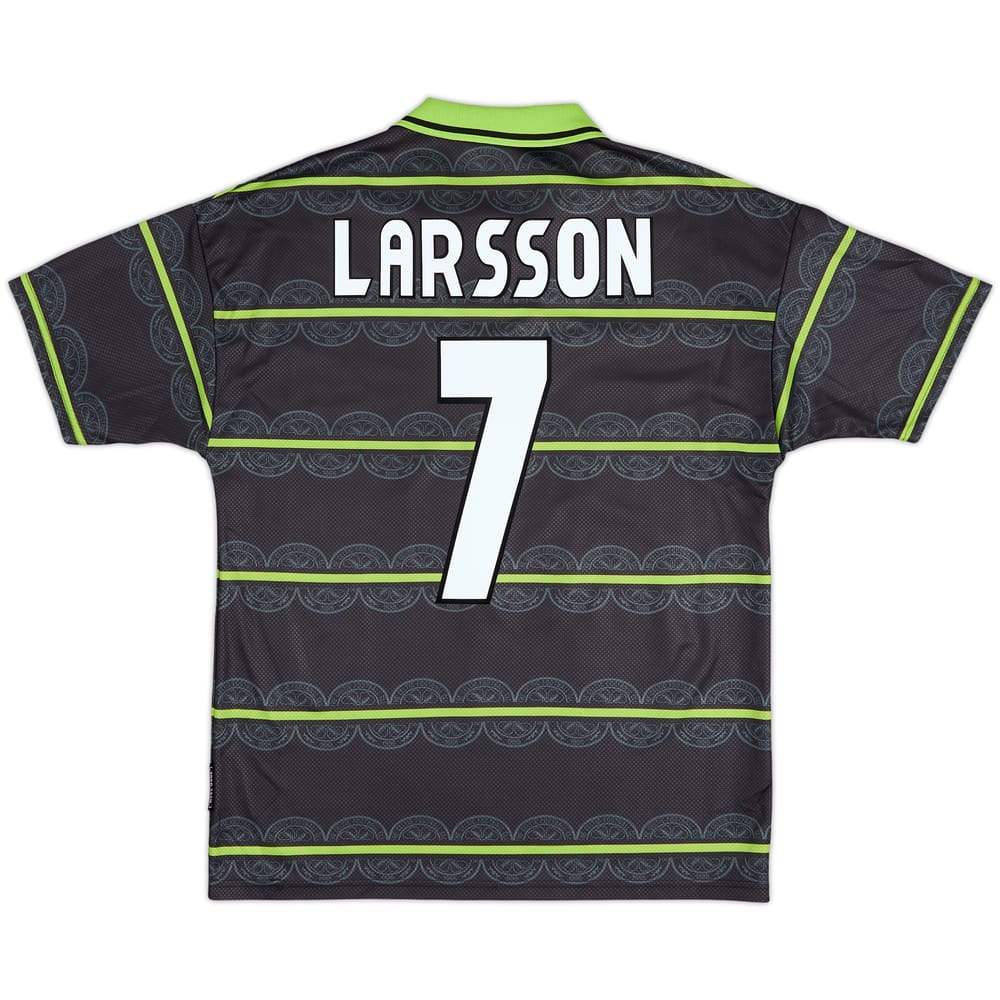 1998-99 Celtic Away Shirt Larsson #7 - 9/10 - (M)