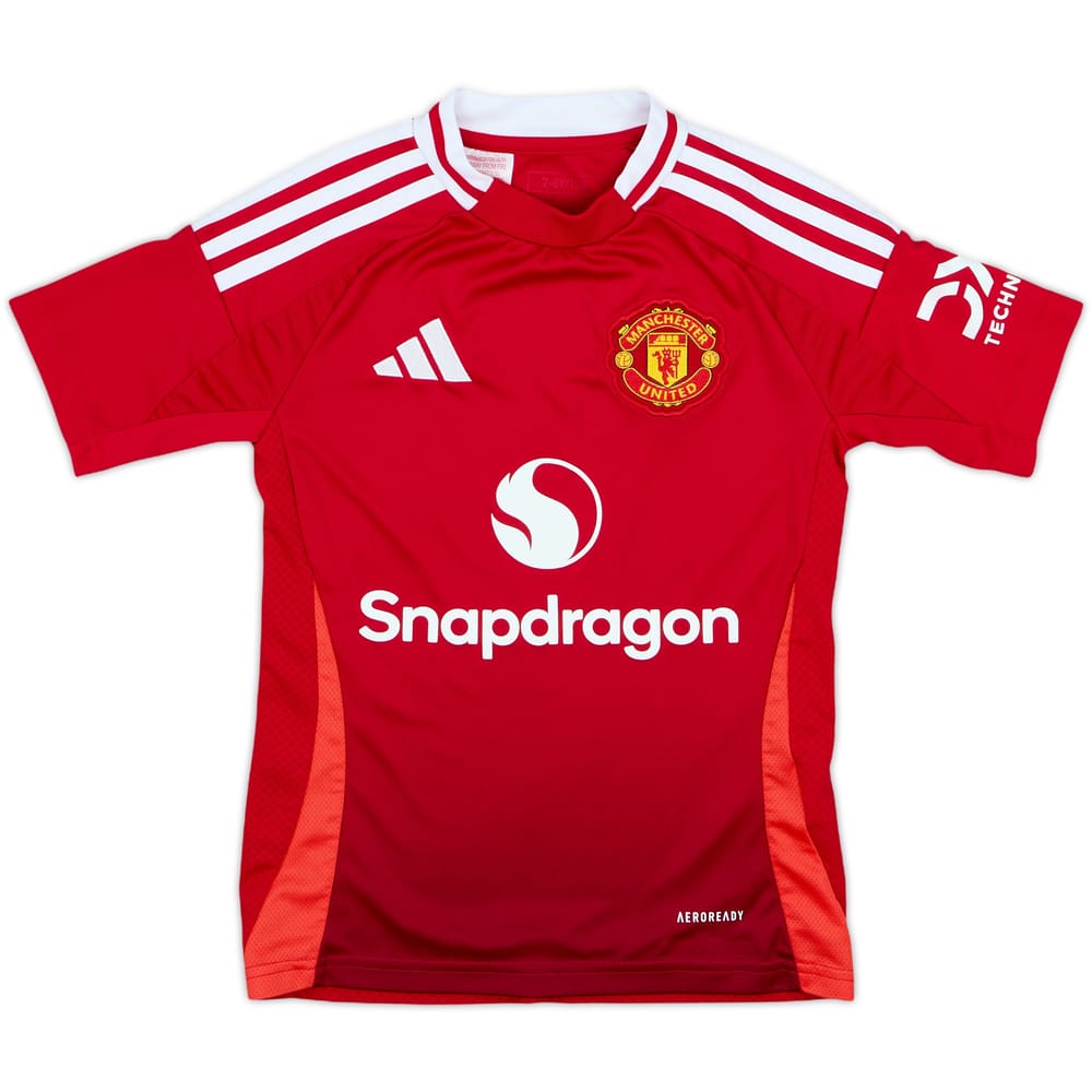 2024-25 Manchester United Home Shirt - 9/10 - (7-8 Years)