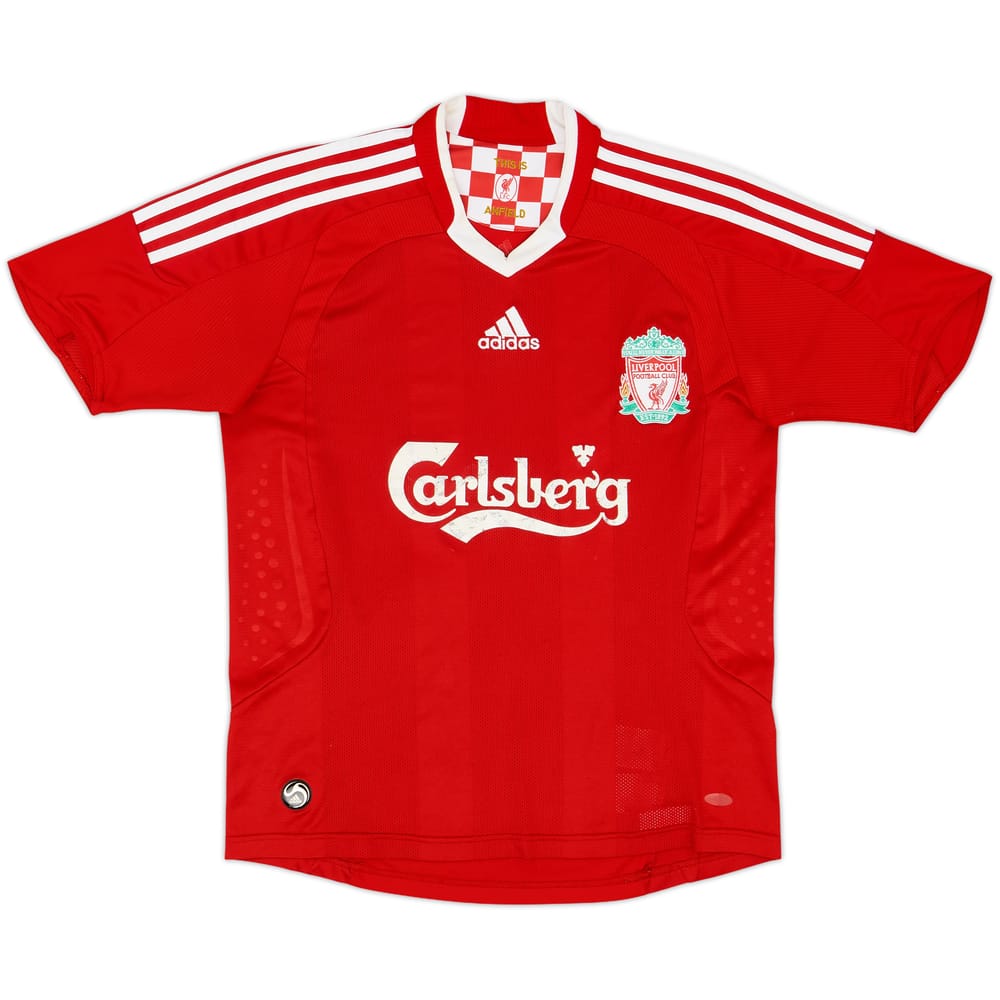 2008-10 Liverpool Home Shirt - 5/10 - (L.Boys)