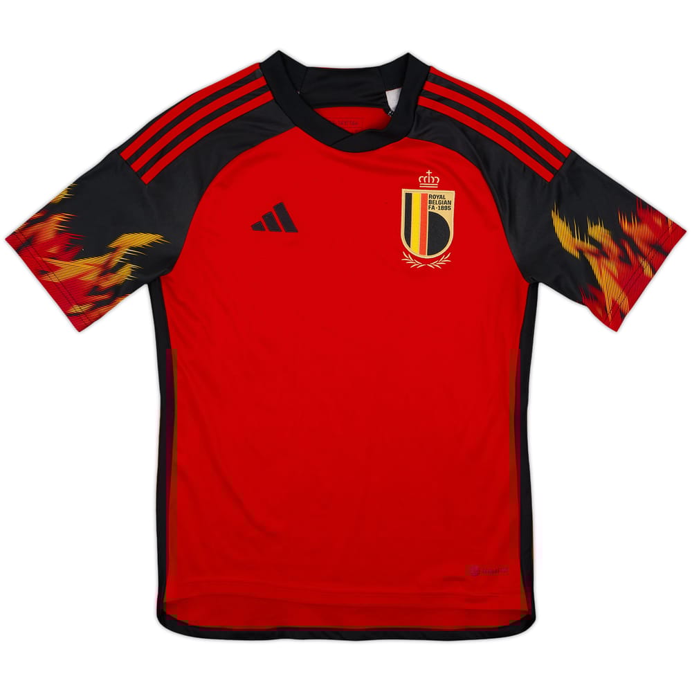 2022-23 Belgium Home Shirt - 8/10 - (L.Boys)