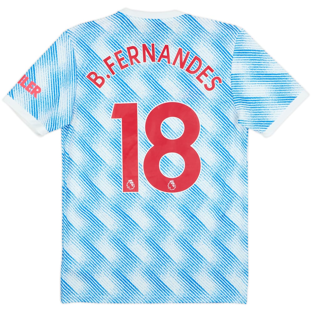 2021-22 Manchester United Away Shirt B.Fernandes #18 - 7/10 - (S)