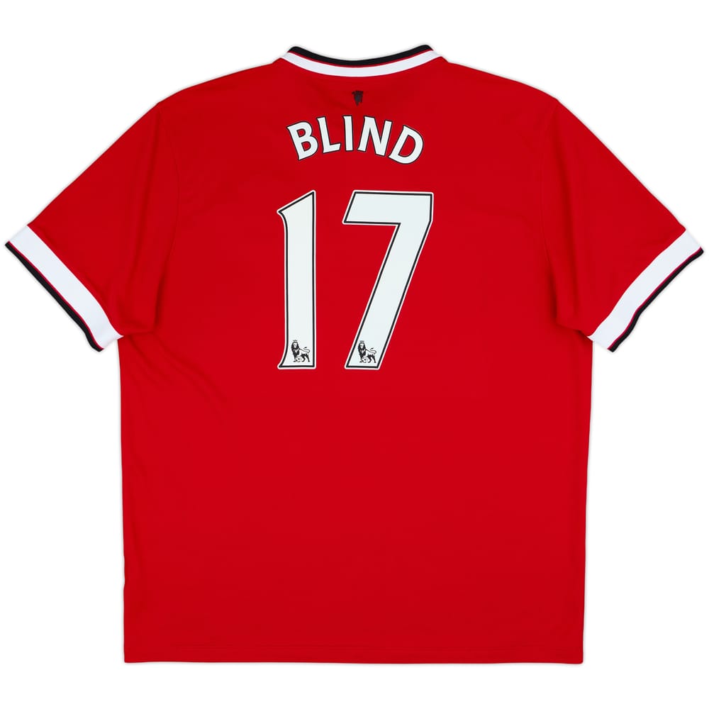 2014-15 Manchester United Home Shirt Blind #17 - 7/10 - (XL)