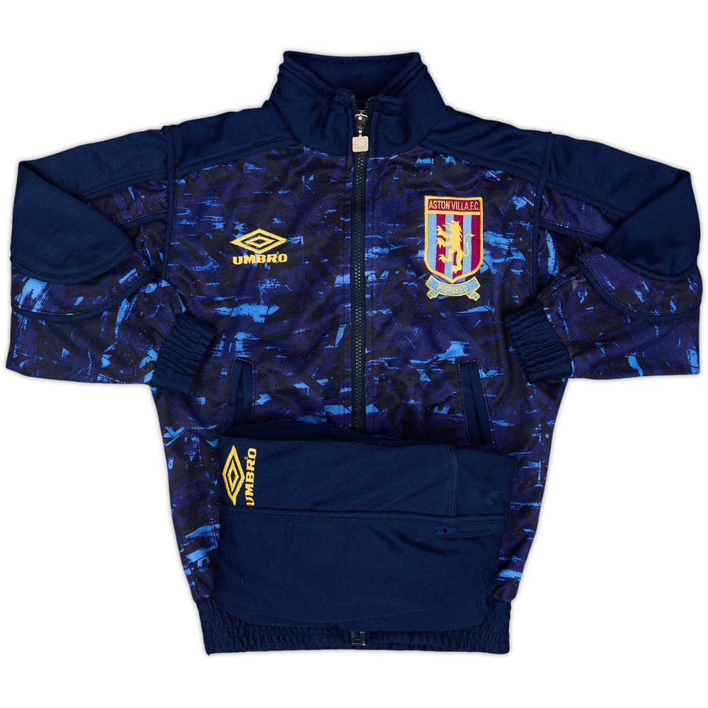1992-93 Aston Villa Umbro Tracksuit - 8/10 - (S.Boys)