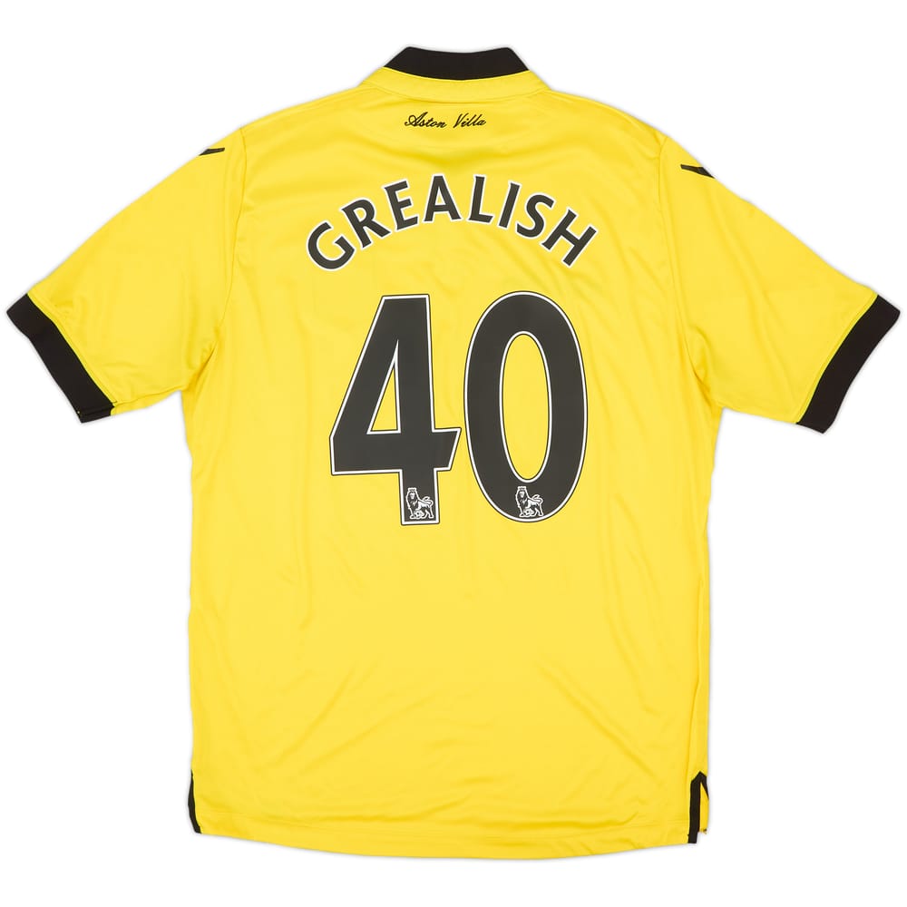 2015-16 Aston Villa Away Shirt Grealish #40 - 6/10 - (L)