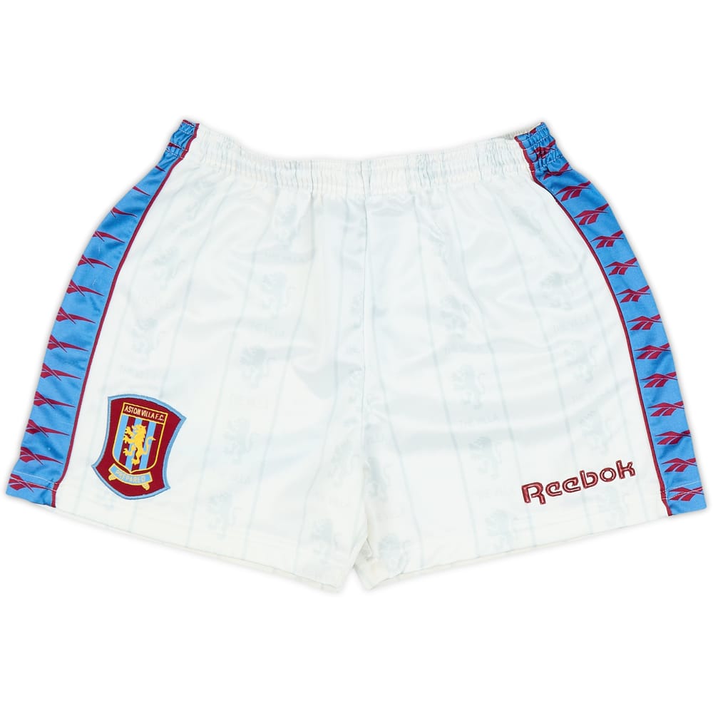 1995-96 Aston Villa Home Shorts - 8/10 - (S)