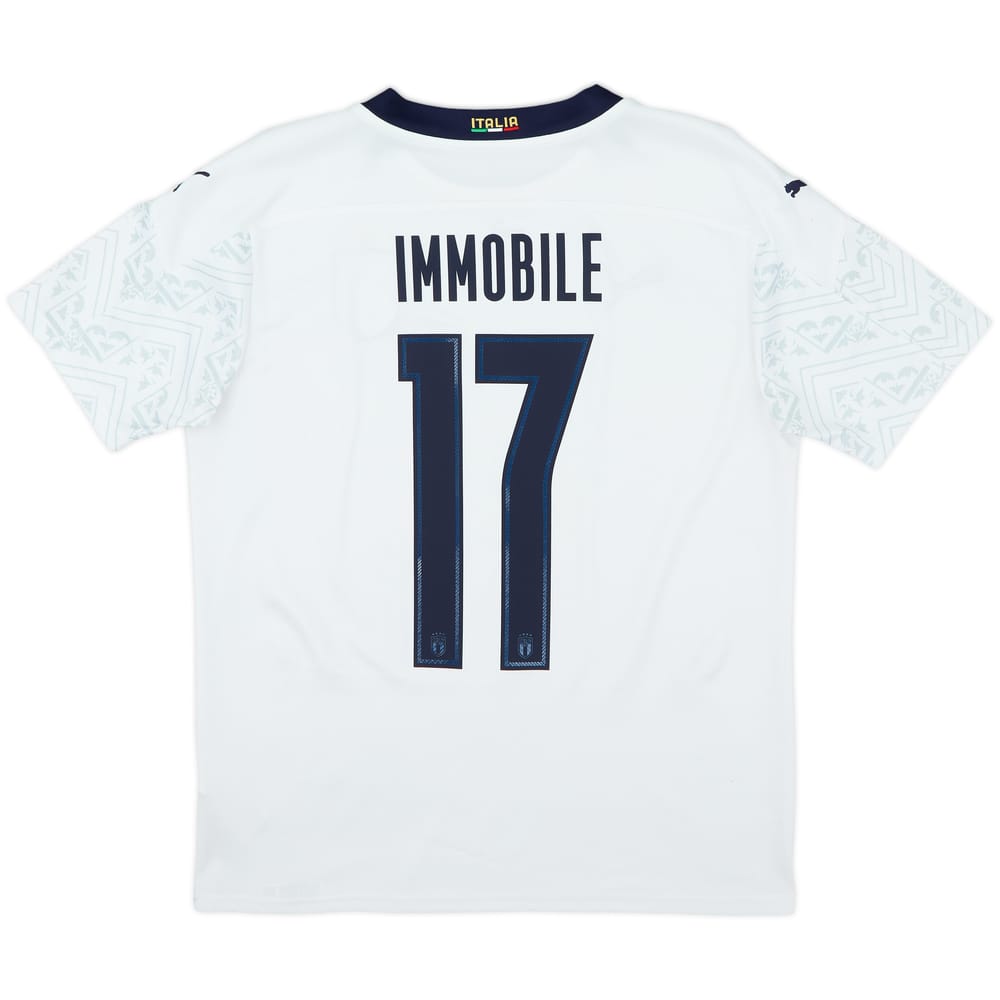 Camiseta de visitante de Italia 2020-21 Immobile #17 - 8/10 - (M)