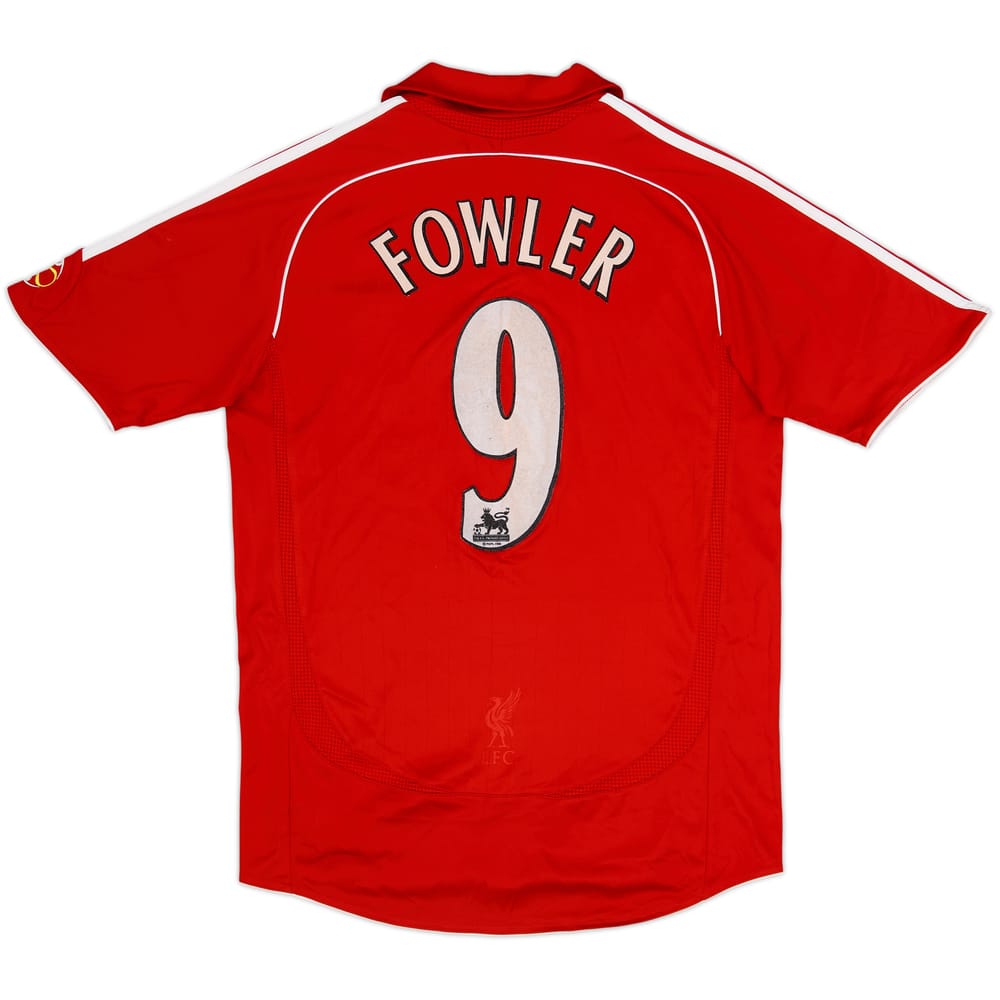 2006-08 Liverpool Home Shirt Fowler #9 - 7/10 - (S)