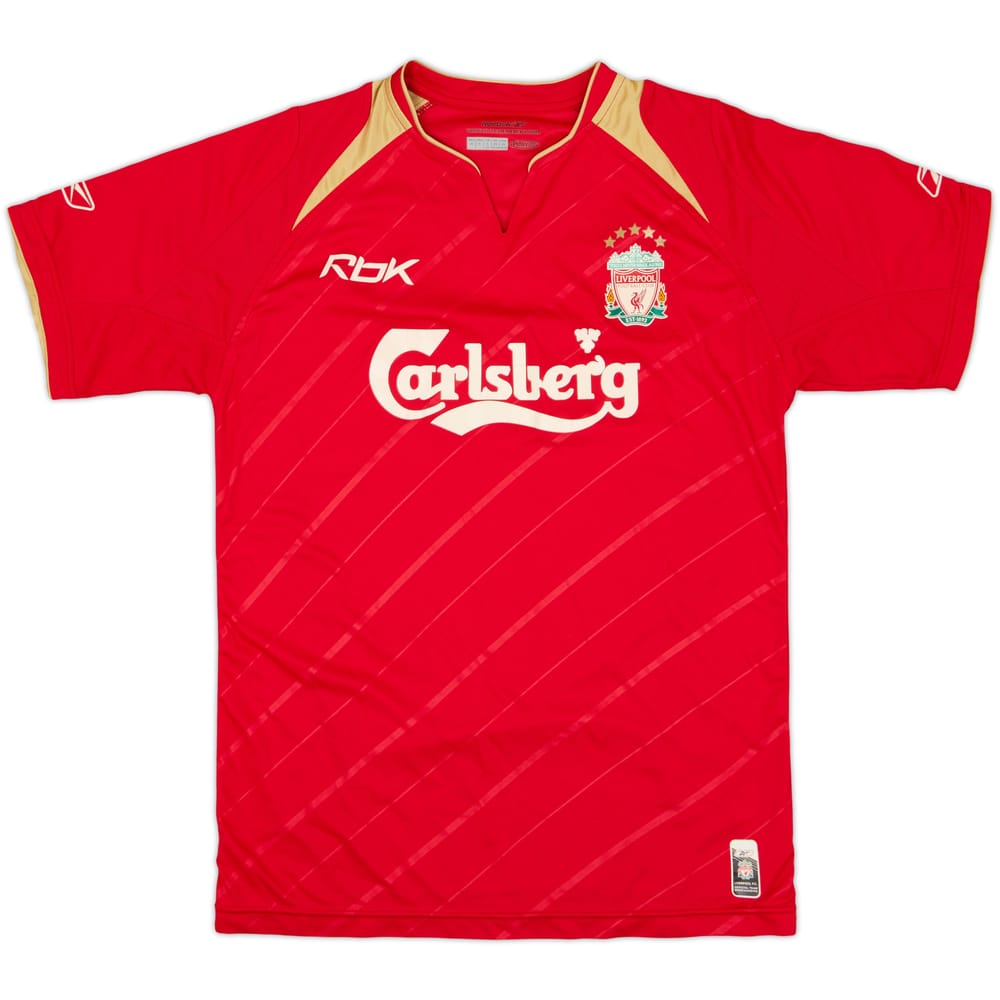 2005-06 Liverpool CL Camiseta Local - 6/10 - (XS)