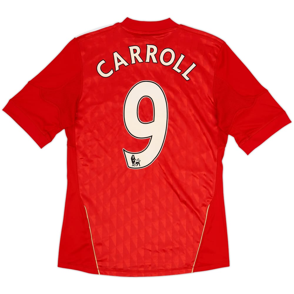 2010-12 Liverpool Home Shirt Carroll #9 - 8/10 - (S)
