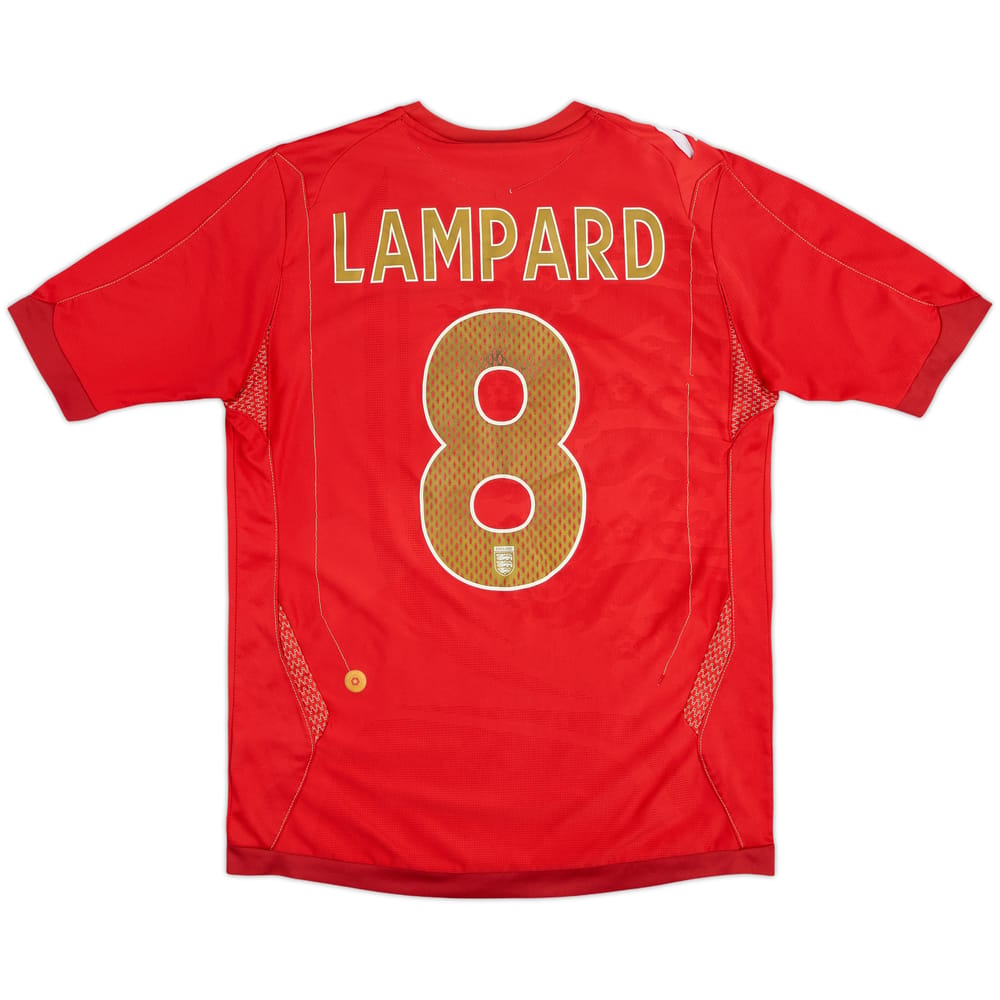 2006-08 England Away Shirt Lampard #8 - 5/10 - (S)