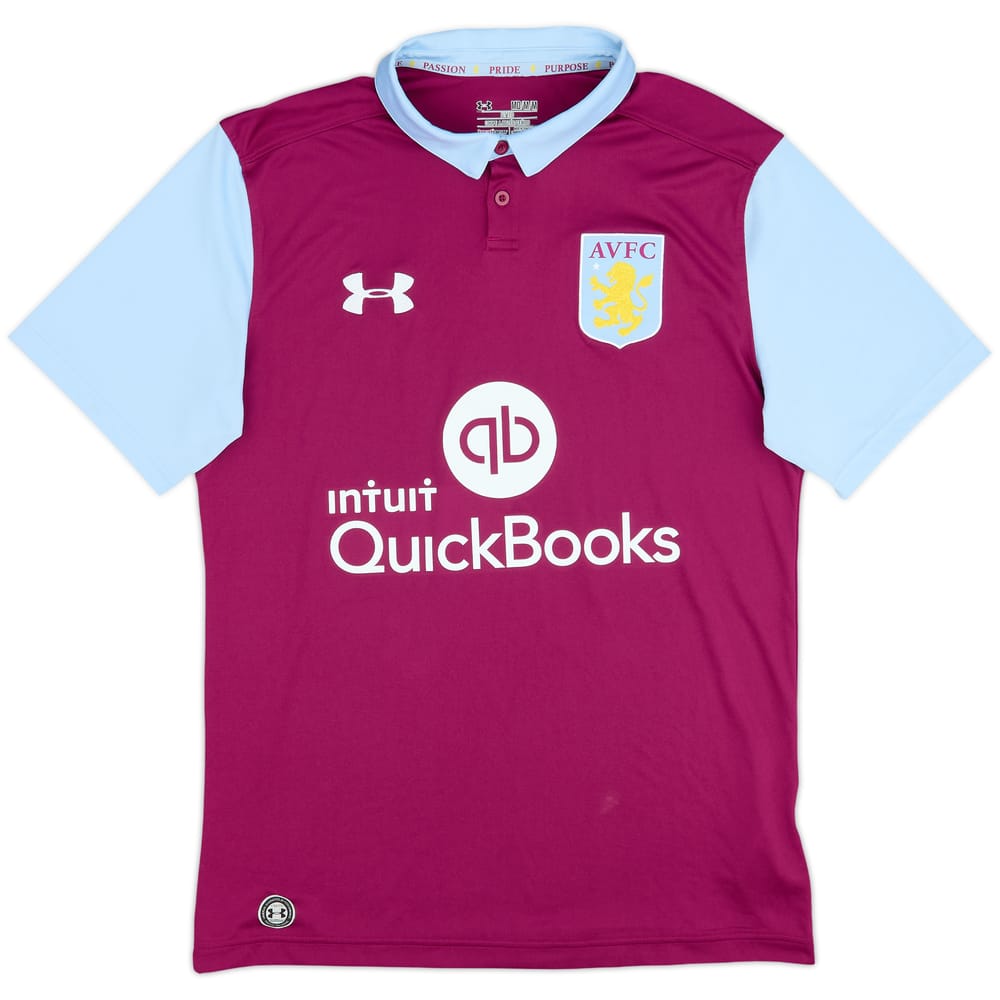 2016-17 Aston Villa Home Shirt - 8/10 - (M)
